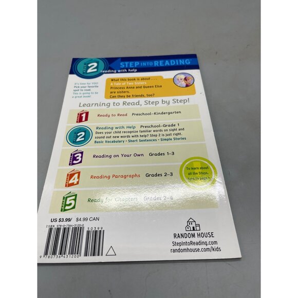 Step into Reading reading with help Disney Frozen A Tale of Two Sisters READ - Picture 2 of 5